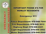 IMPORTANT PHONE NUMBERS
