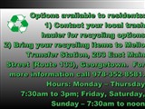 Recycling Center closure
