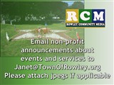 Email non-profit announcements to Janet@TownOfRowley.org