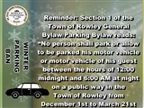 WINTER PARKING BAN